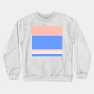 A tremendous variation of Powder Blue, Cornflower Blue, Baby Pink, Very Light Pink and Pale Rose stripes. Crewneck Sweatshirt